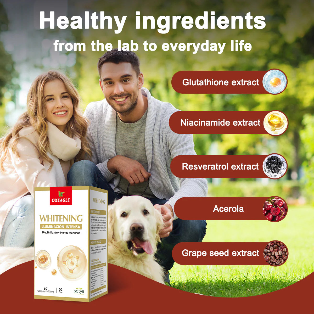Whitening 60 cápsulas de 520mg