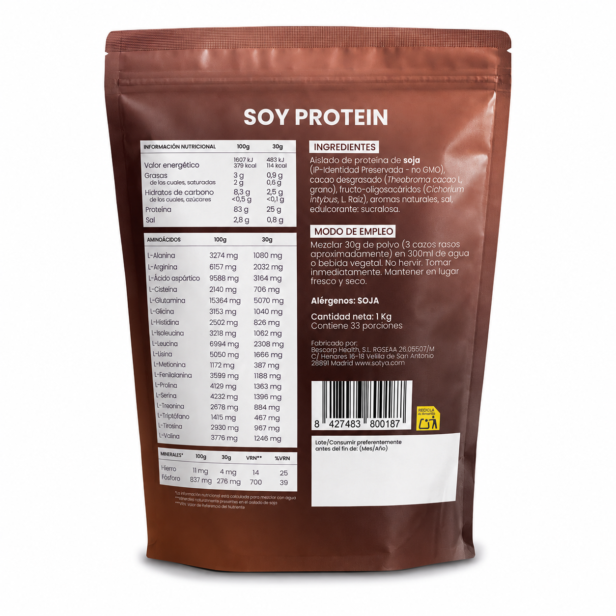 Soy Protein Chocolate, 1Kg