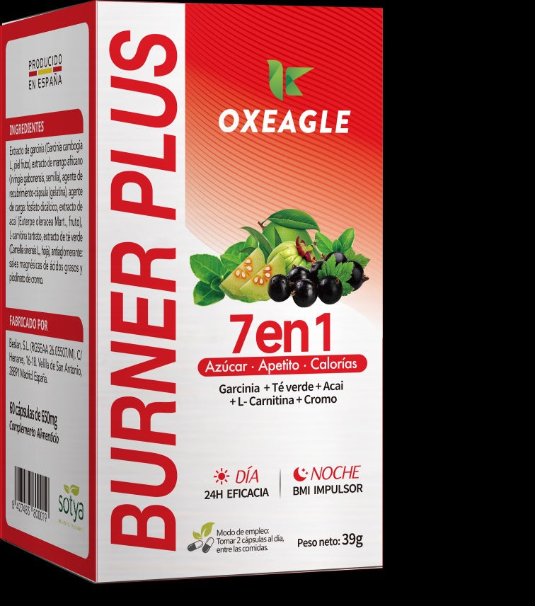 Burner plus 7 en 1 60 cápsulas de 650mg