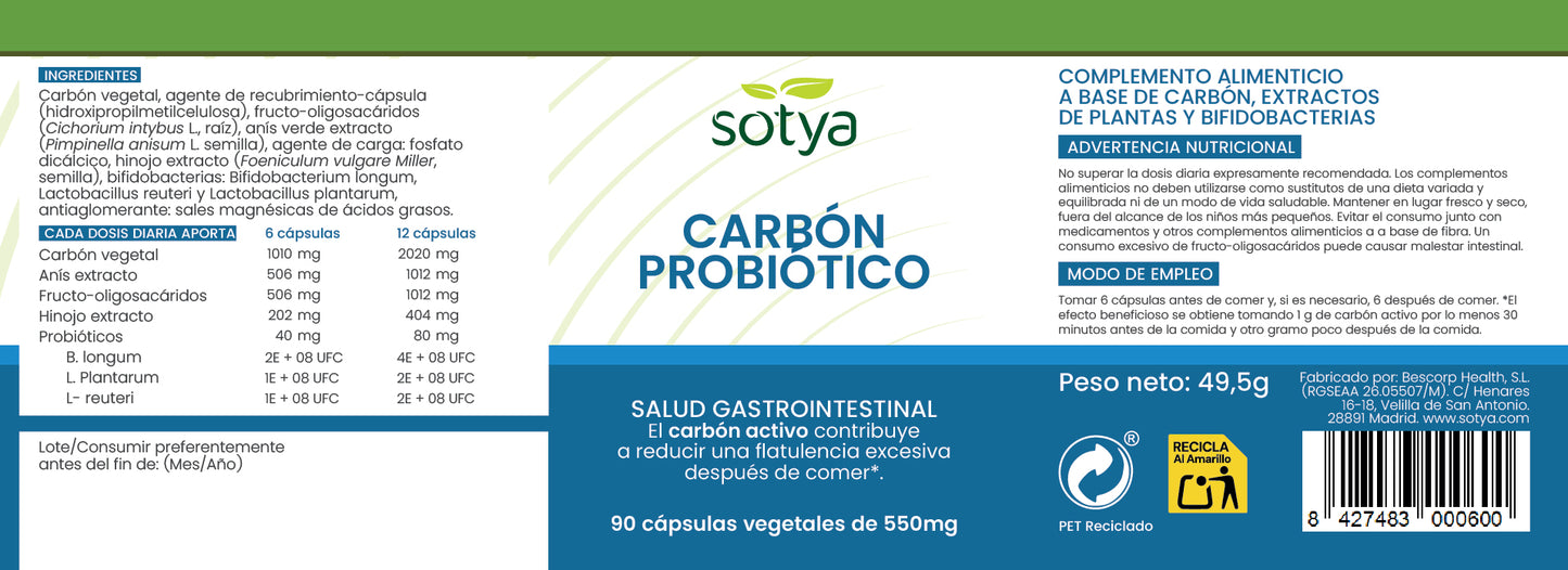 Activated Charcoal with Probiotics