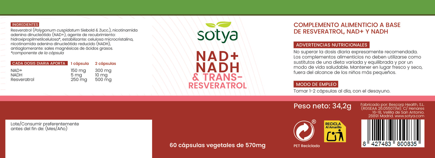 NAD+ NADH & Trans-Resveratrol