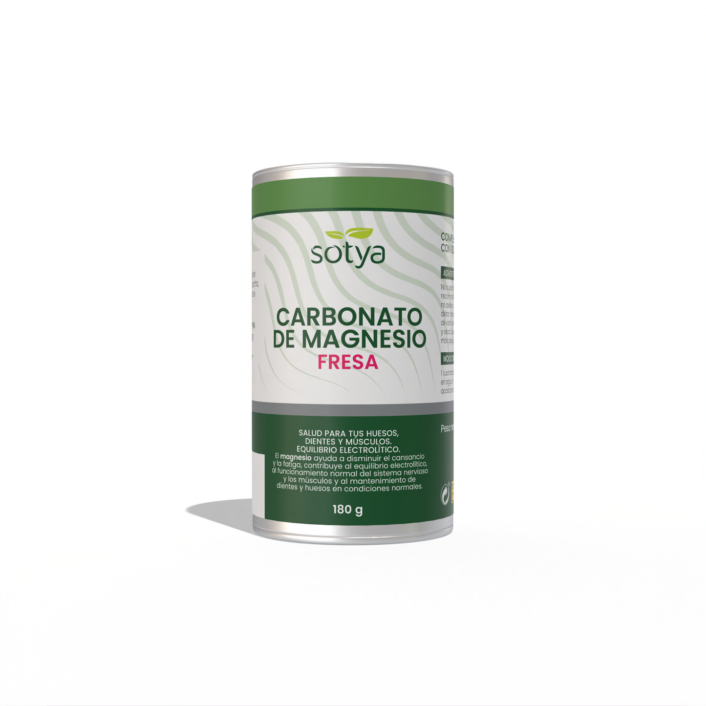 Carbonato de Magnesio Fresa, 180g