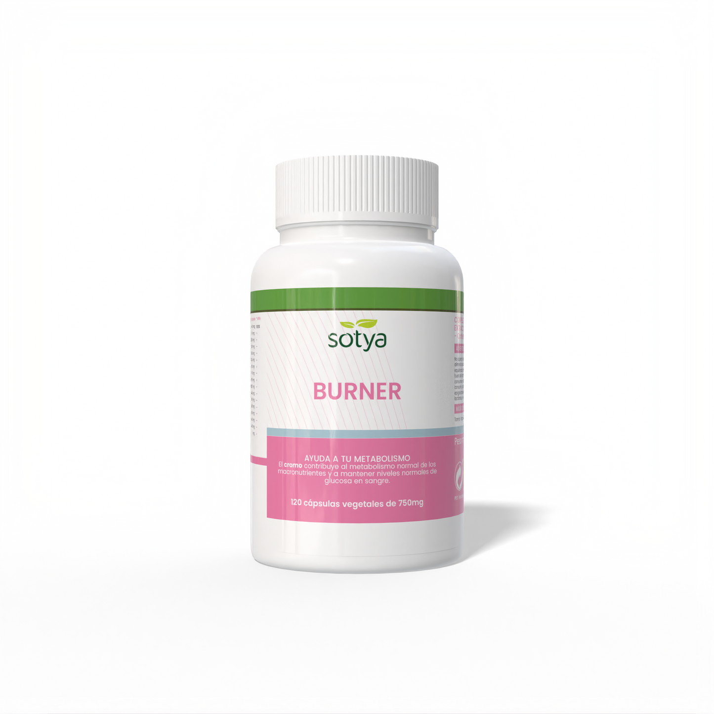 Burner 120 vegetable capsules of 750mg