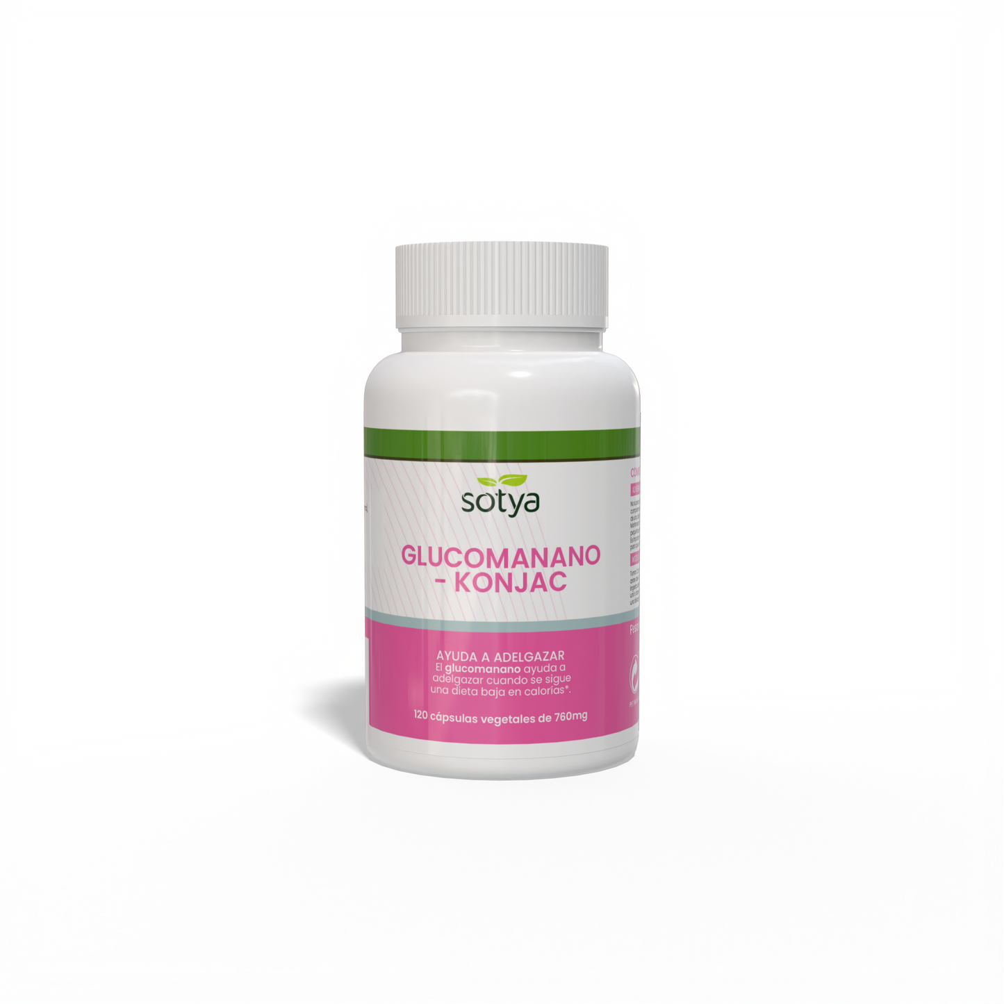 Glucomanano - Konjac 120 cápsulas vegetales de 760mg