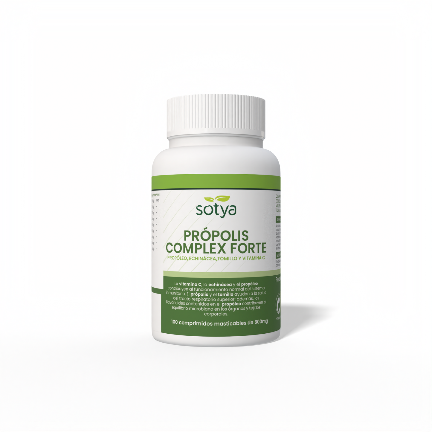 Propolis Complex Forte Propolis, Echinacea, Thyme and Vitamin C - chewable 100 Tablets of 800 mg