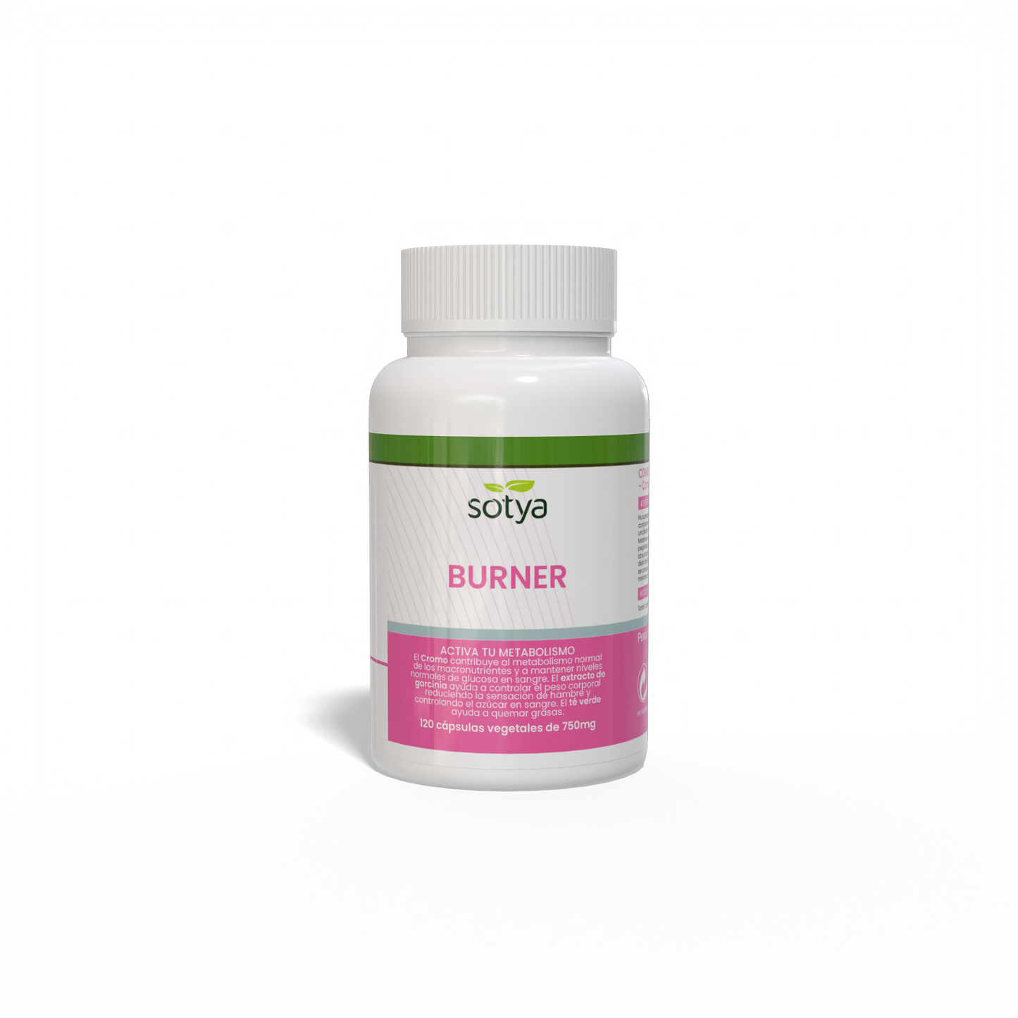 Burner 120 vegetable capsules of 750mg