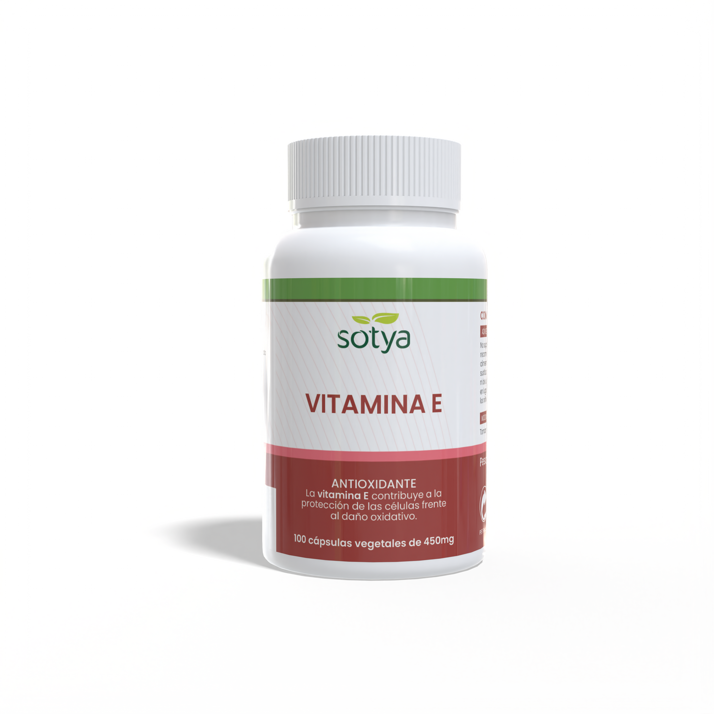Vitamina E 100 cápsulas vegetales de 450mg