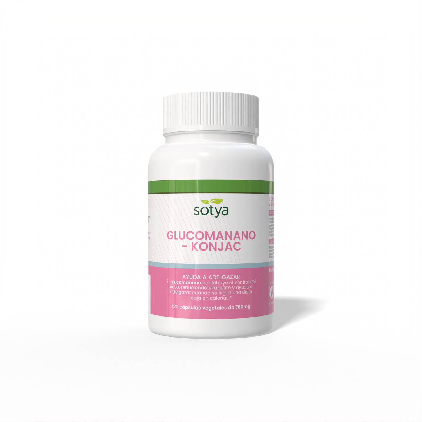 Glucomanano - Konjac 120 cápsulas vegetales de 760mg