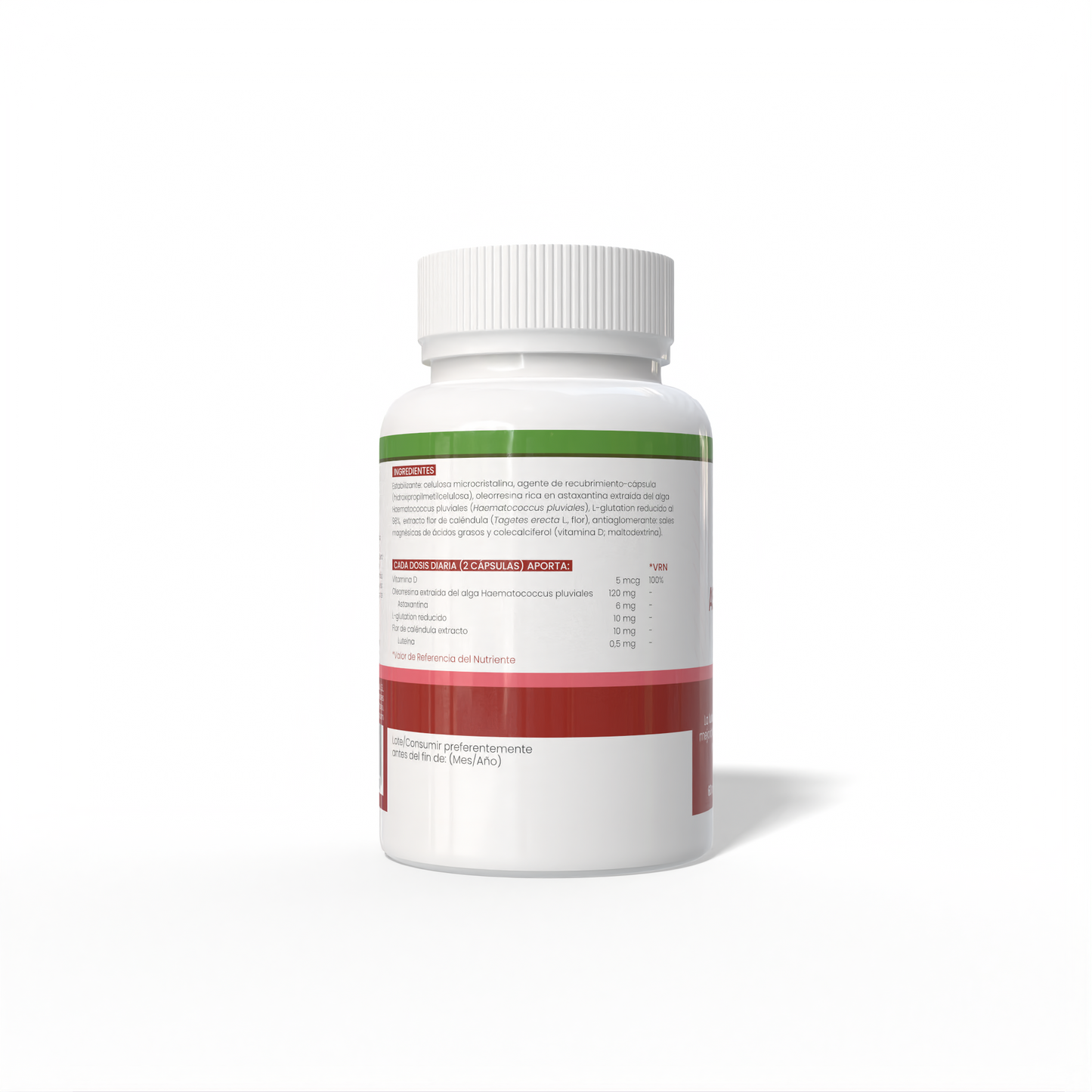Astaxantina 60 cápsulas vegetales de 450mg