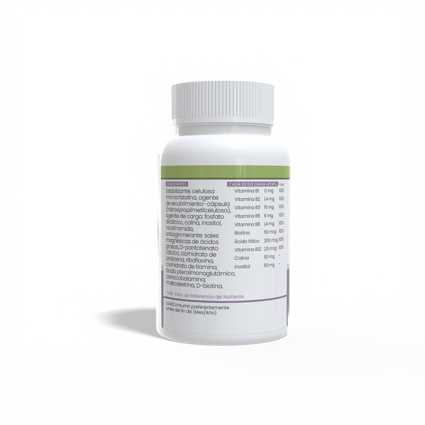 Complejo B 1 al día 60 cápsulas vegetales de 620mg