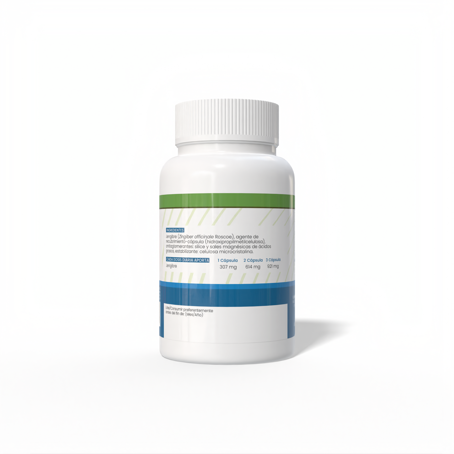 Jengibre 120 cápsulas vegetales de 430mg