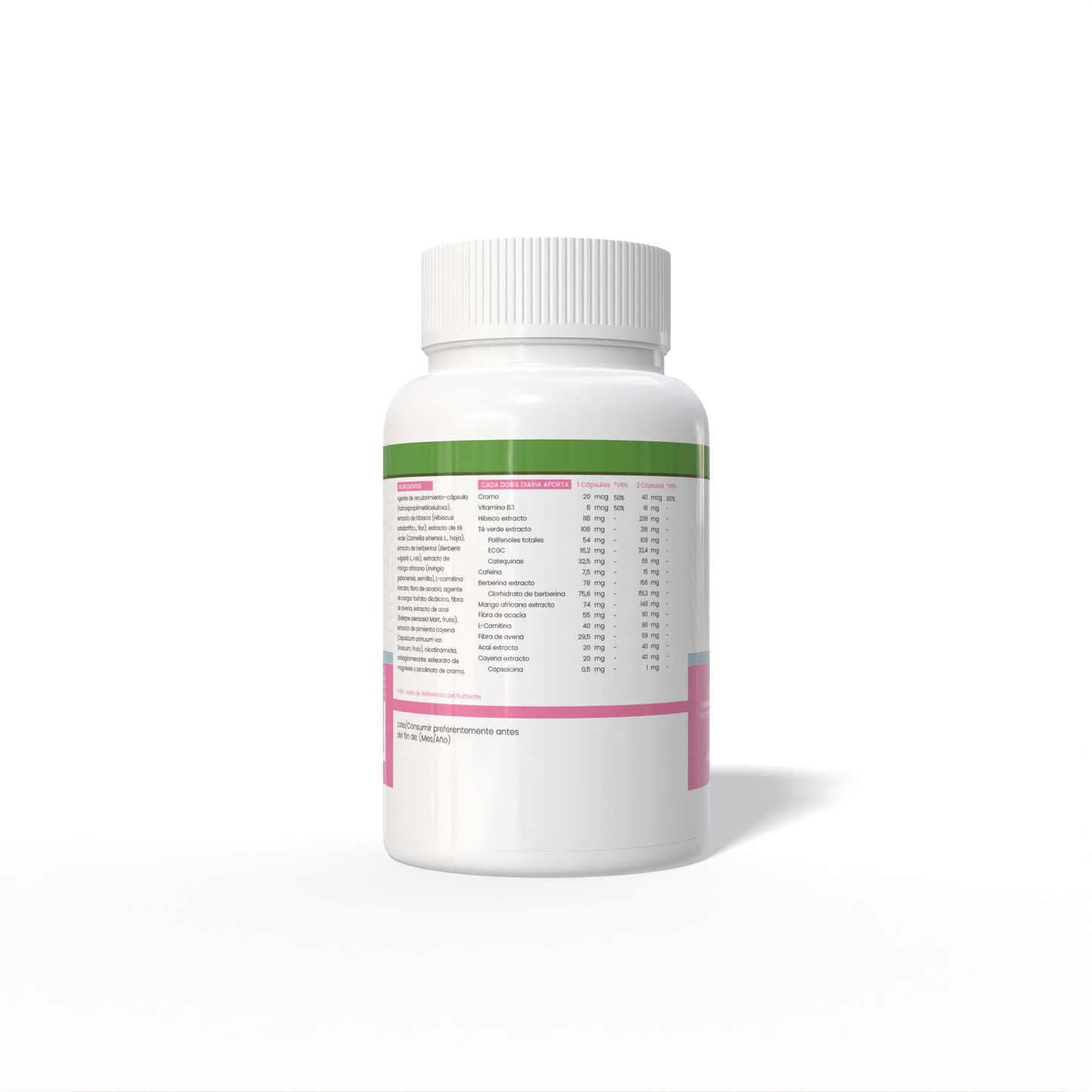 Burner 120 vegetable capsules of 750mg