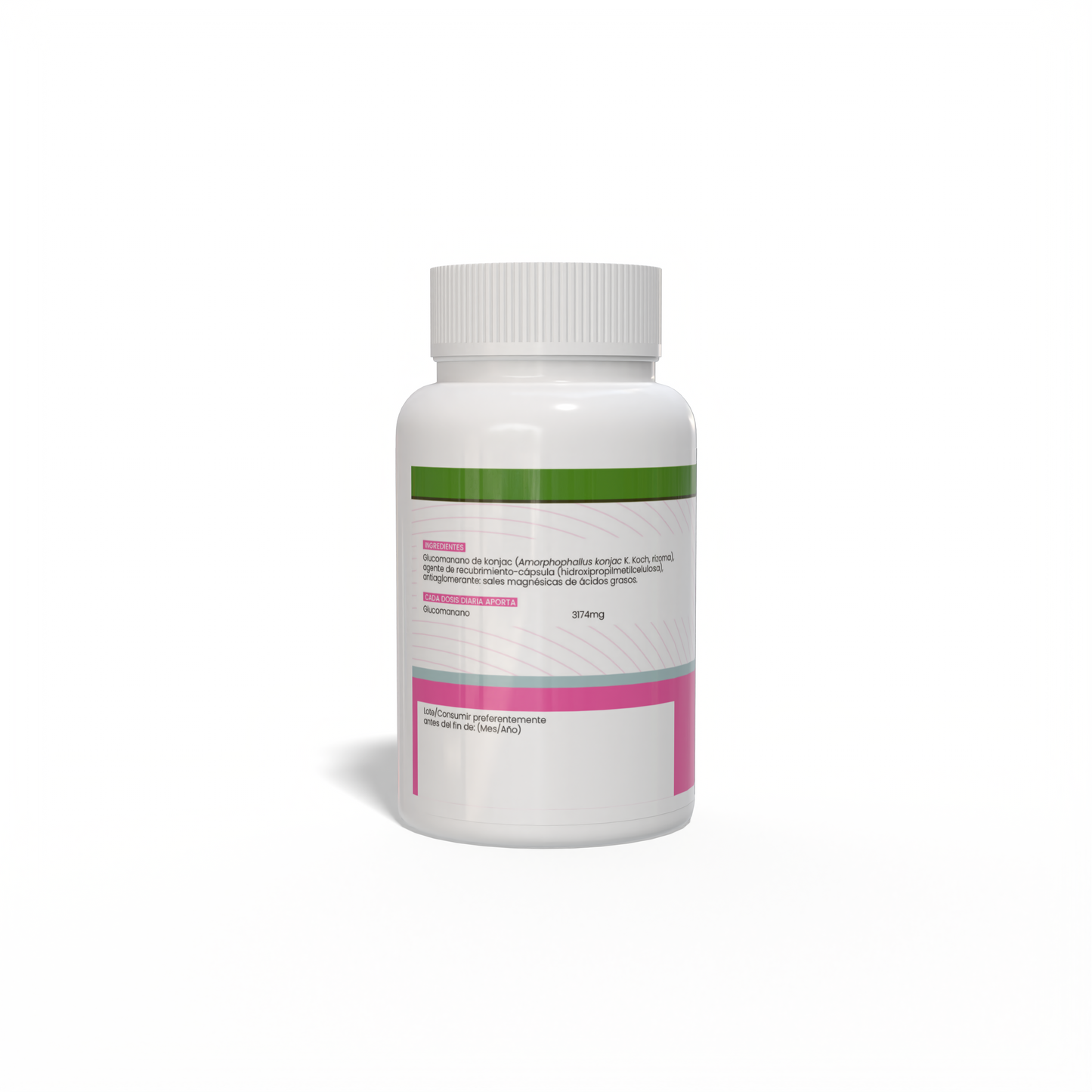 Glucomanano - Konjac 120 cápsulas vegetales de 760mg