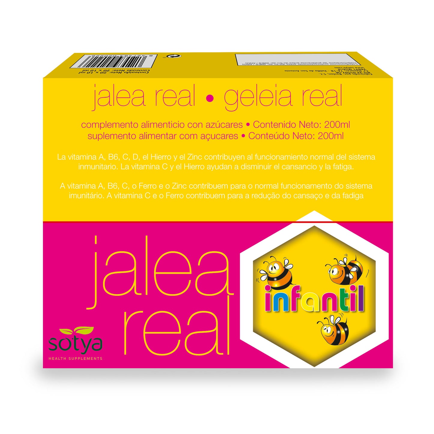 Jalea real infantil 20 viales de vidrio
