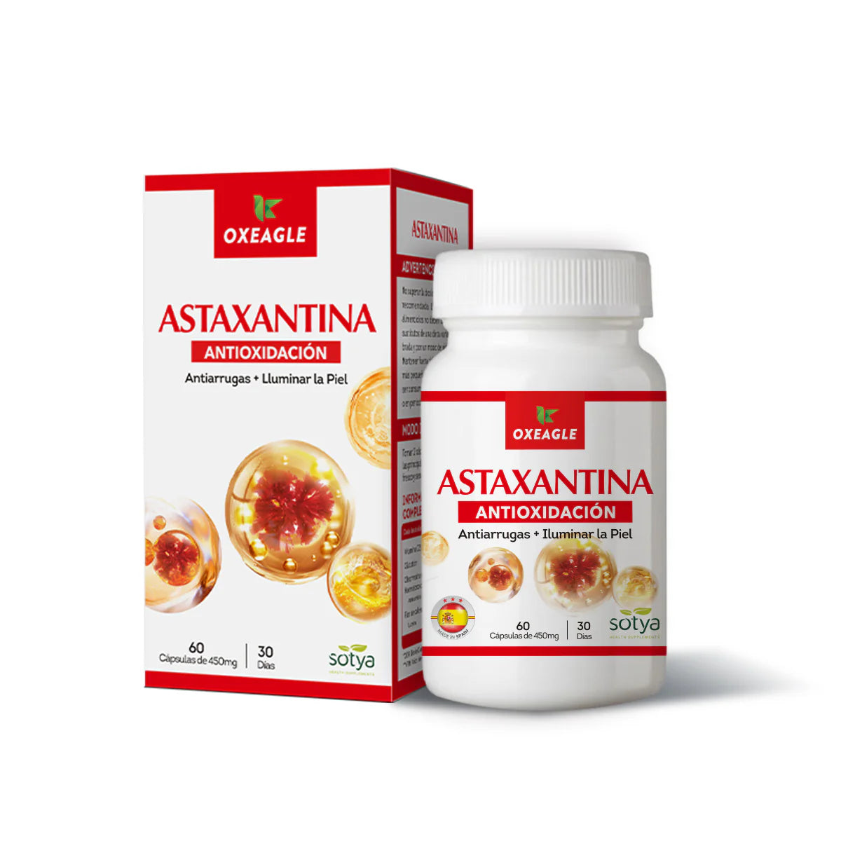 Astaxantina 60 cápsulas de 450mg