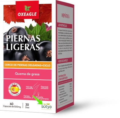 Piernas ligeras 60 cápsulas de 500mg