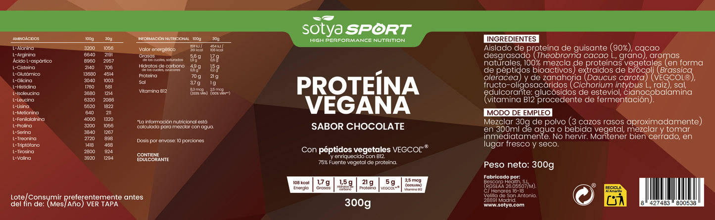 Proteína Vegana – Sabor Chocolate