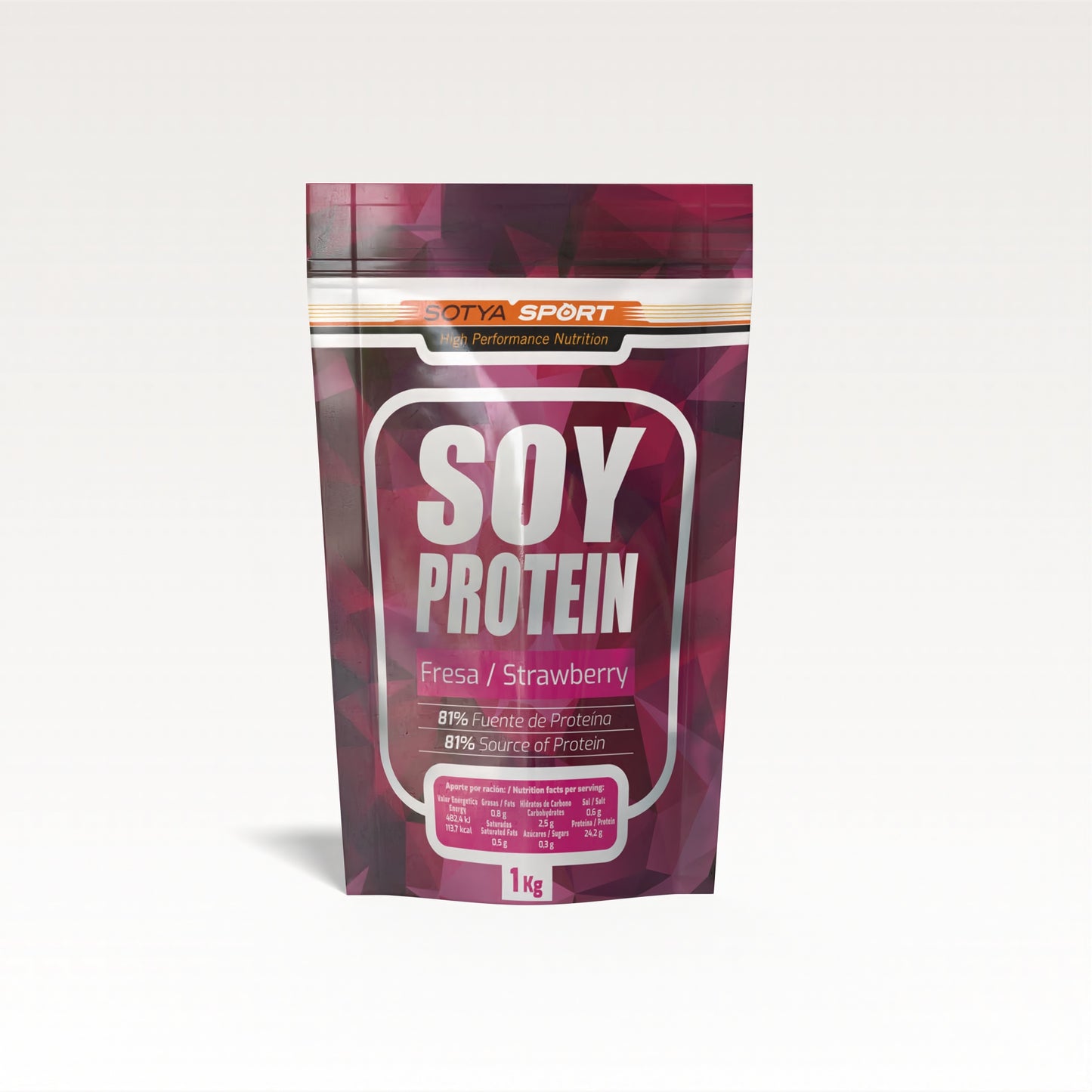 Soy Protein Fresa, 1Kg