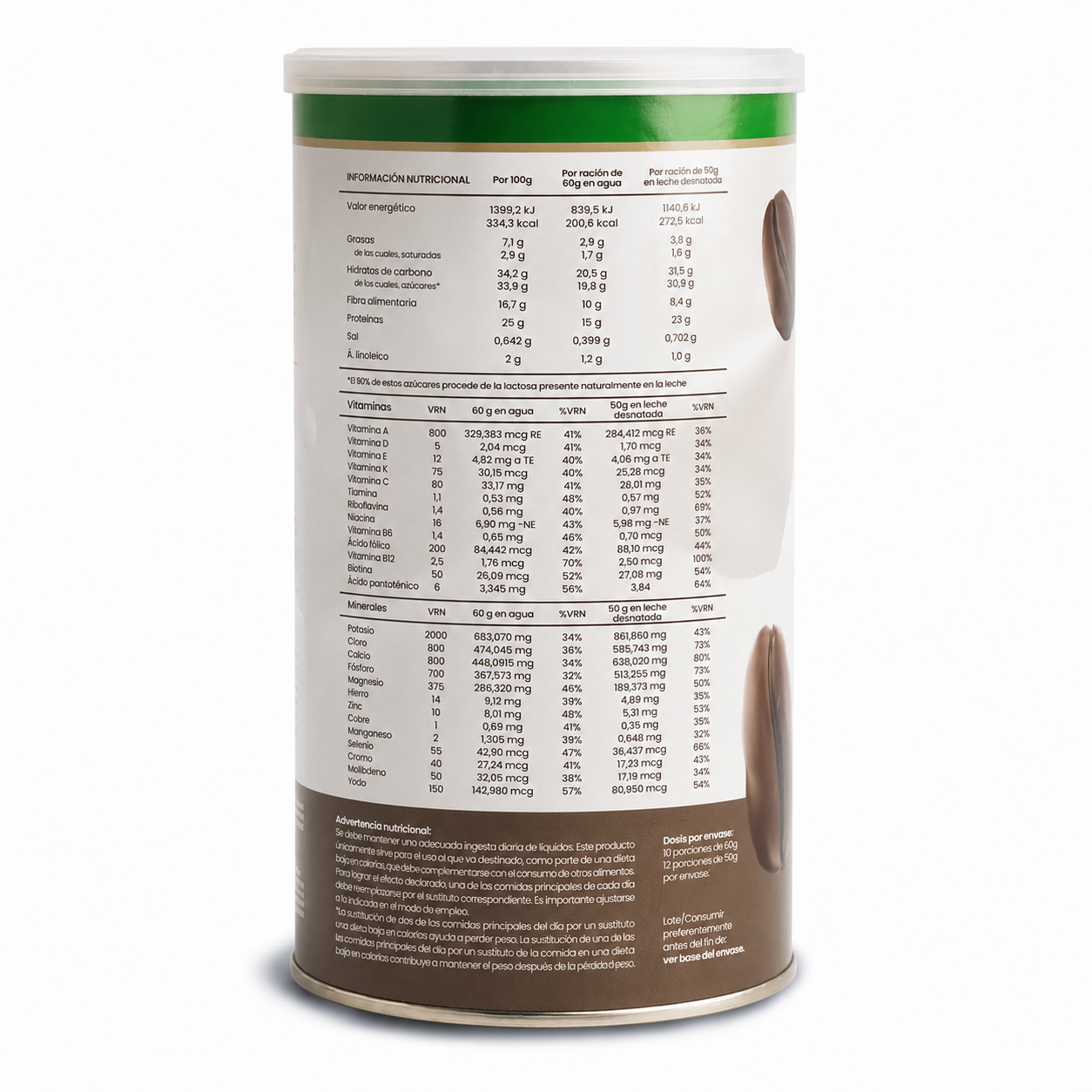 Batido sustitutivo Capuchino, 600g