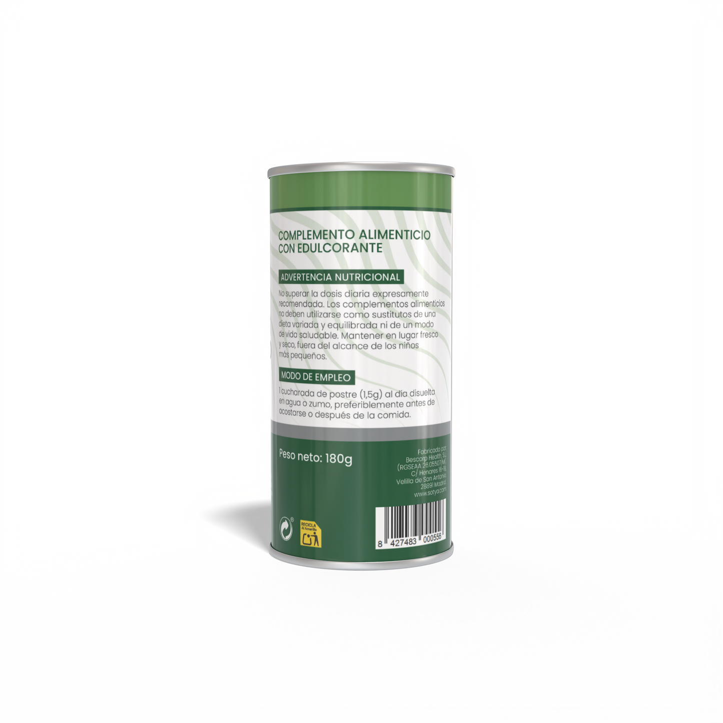 Carbonato de Magnesio Fresa, 180g