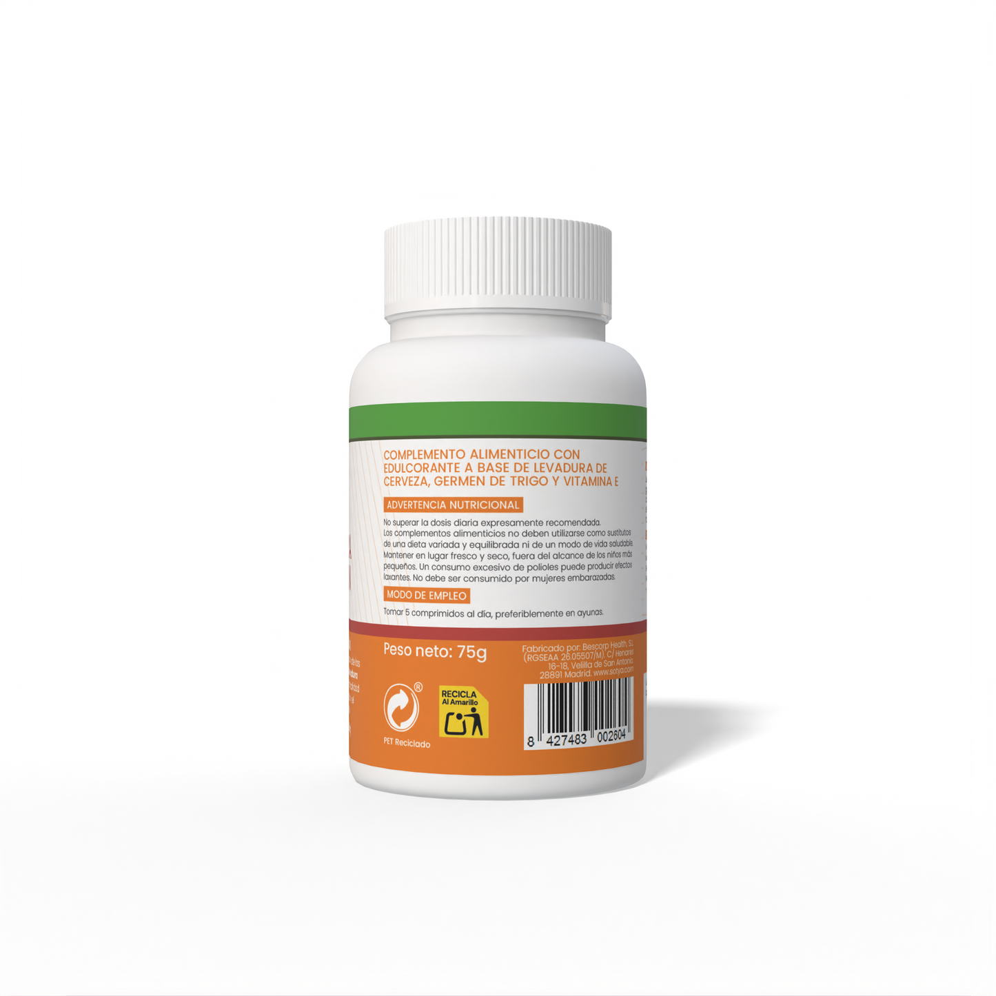 Levadura y Germen 125 comprimidos de 600mg