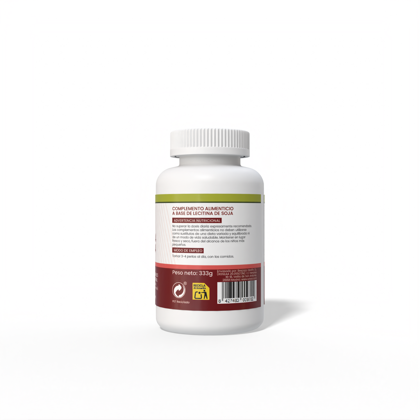 Lecitina de Soja 450 perlas de 740mg