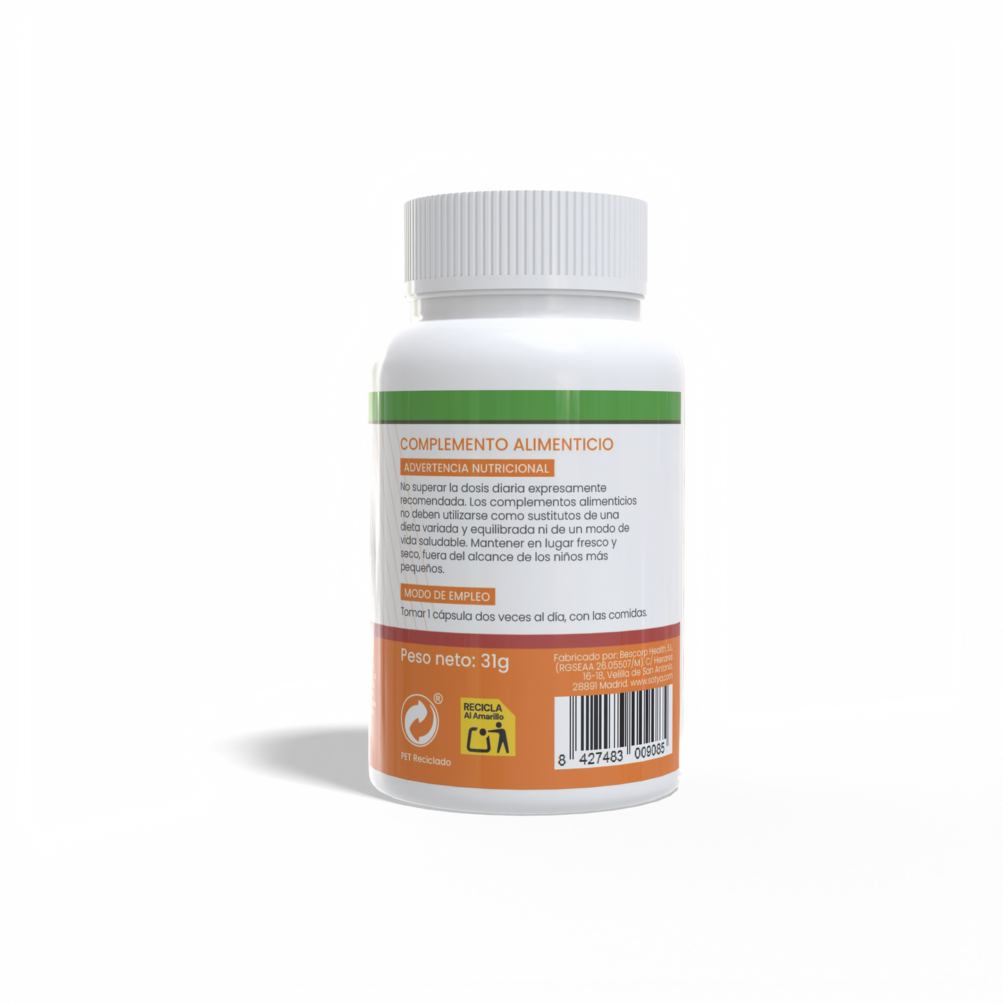 Piel, Pelo, Uñas 60 cápsulas de 522mg
