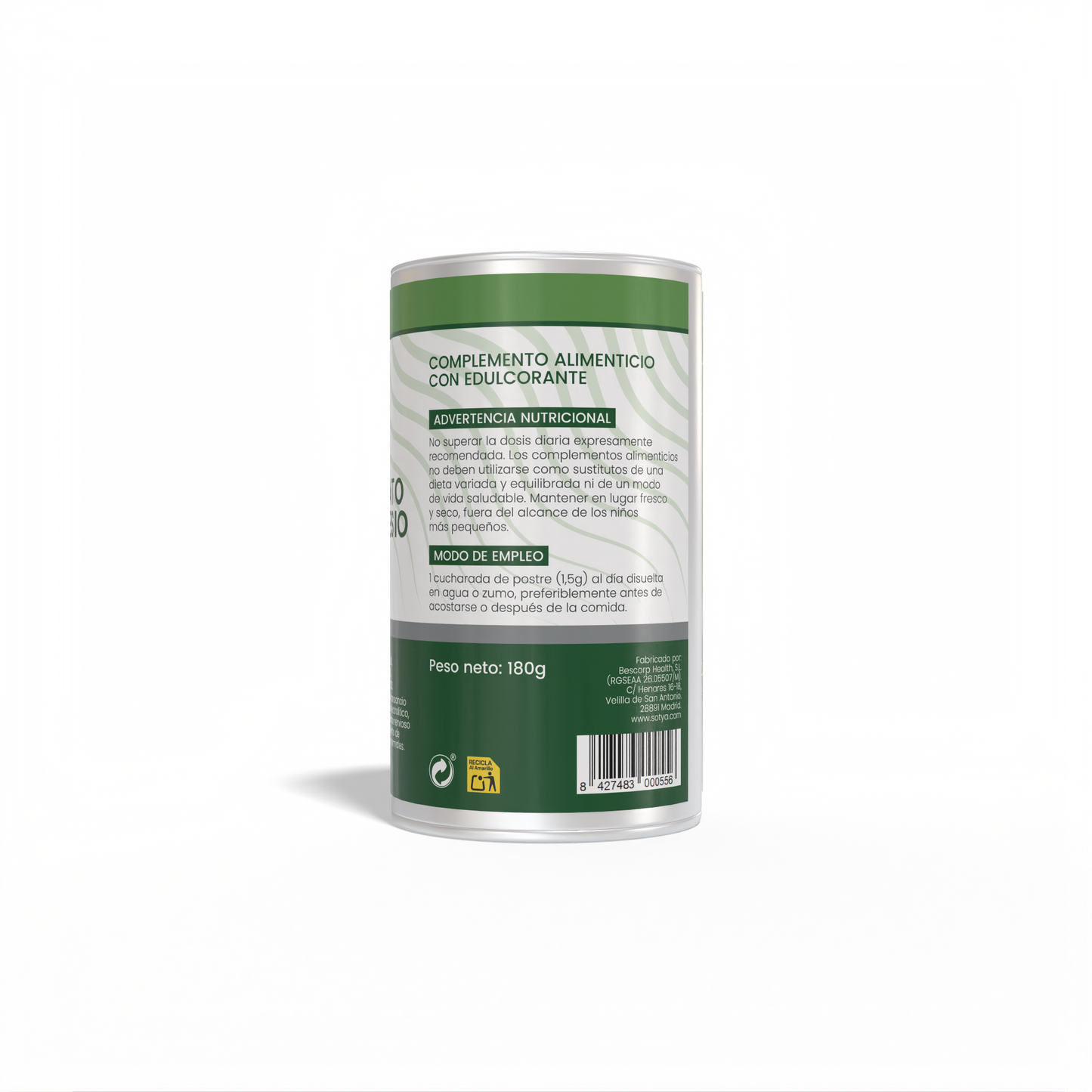 Carbonato de Magnesio Fresa, 180g