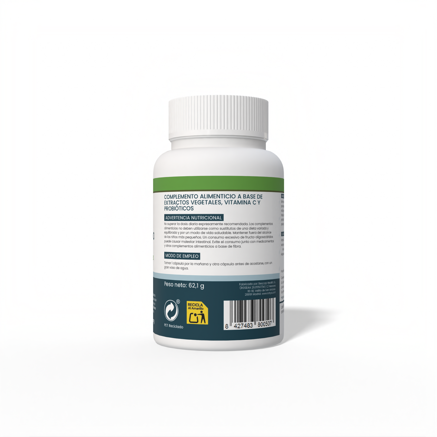 Arándano Rojo + Hibisco + Probióticos 90 cápsulas vegetales de 690mg