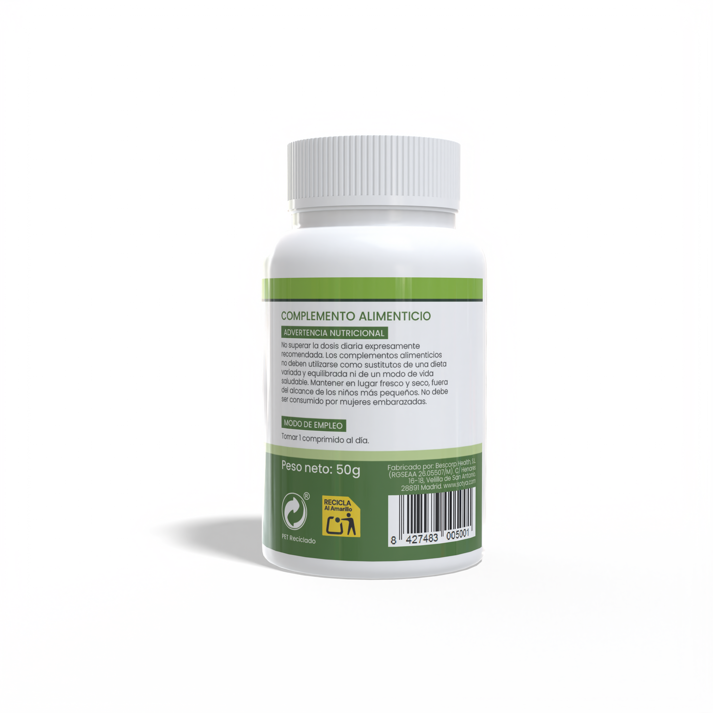 Zinc 100 comprimidos de 500mg