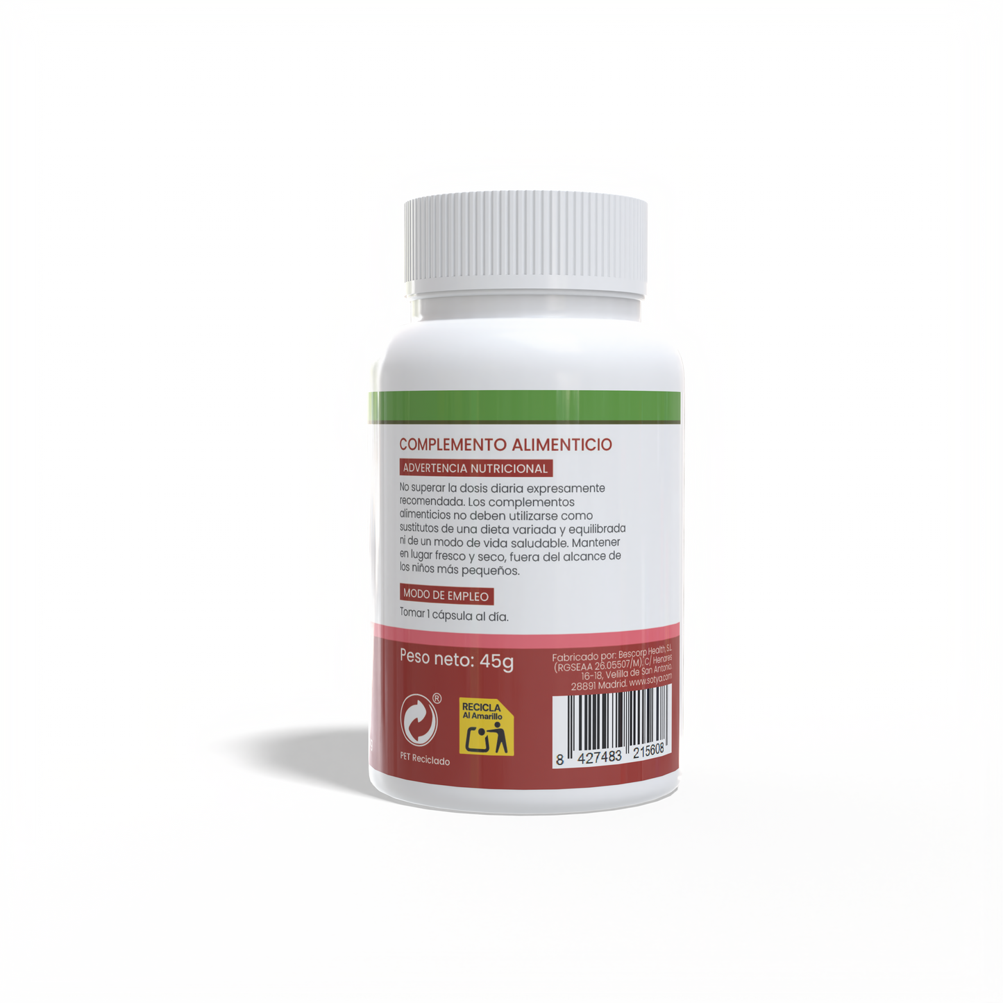 Vitamina E 100 cápsulas vegetales de 450mg