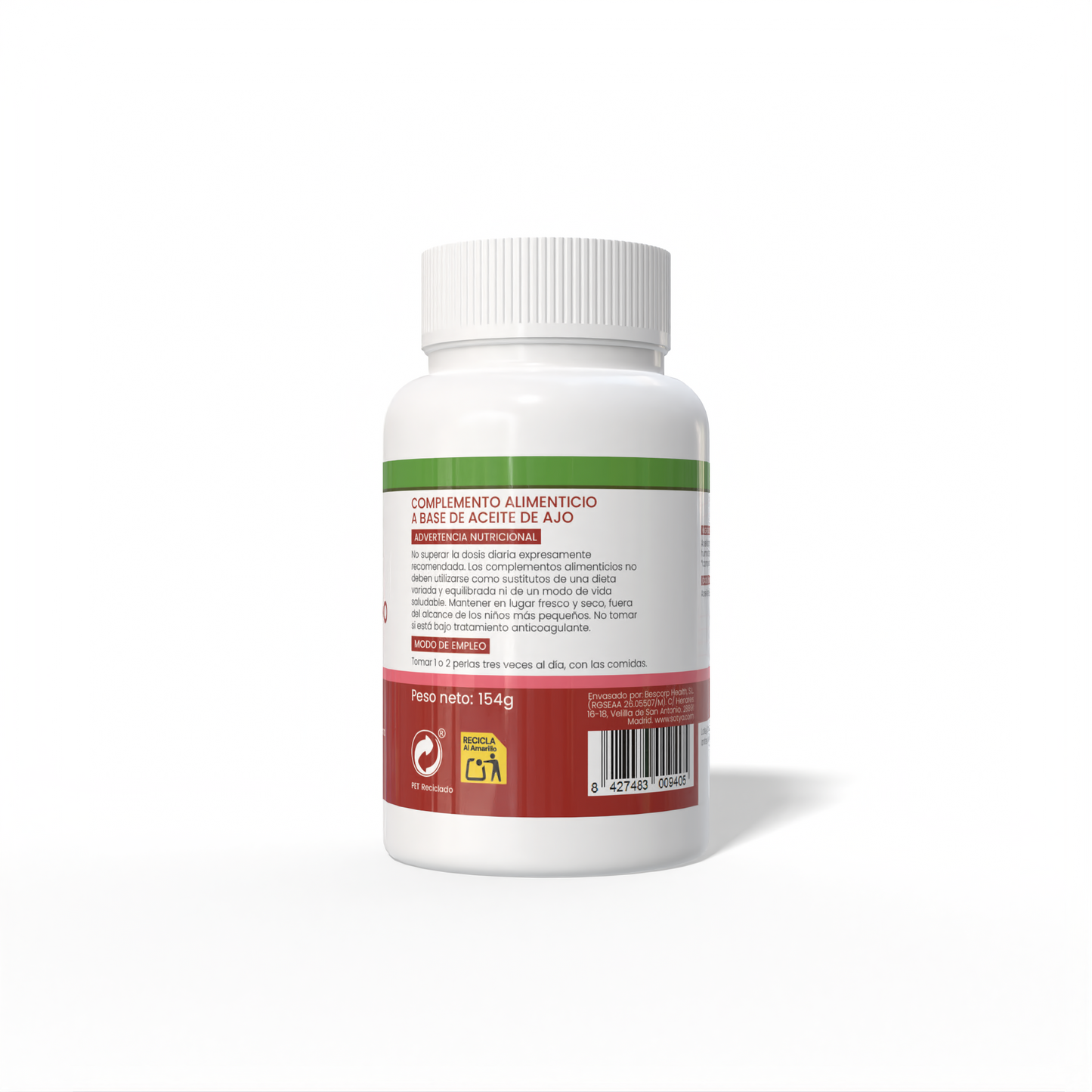 Ajo macerado 220 perlas de 700mg