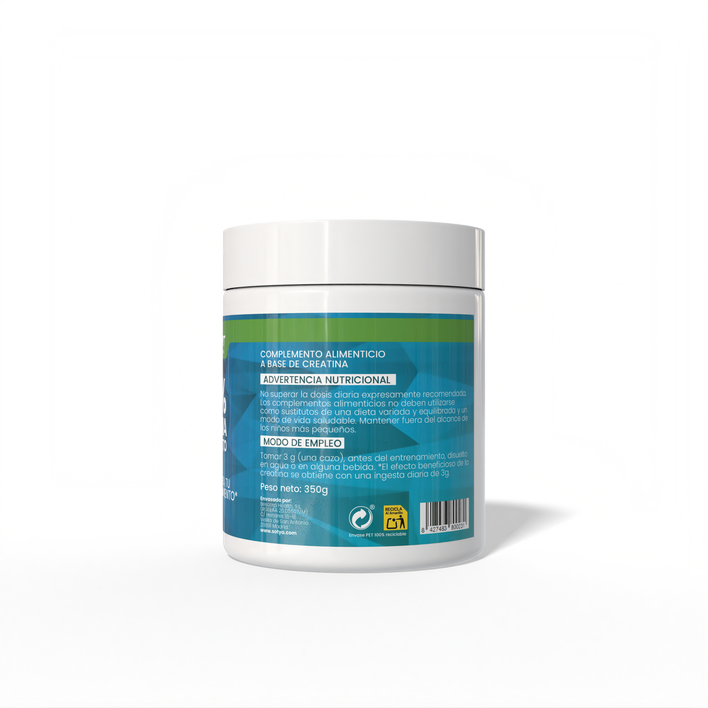 100% CREATINA MONOHIDRATO 350g