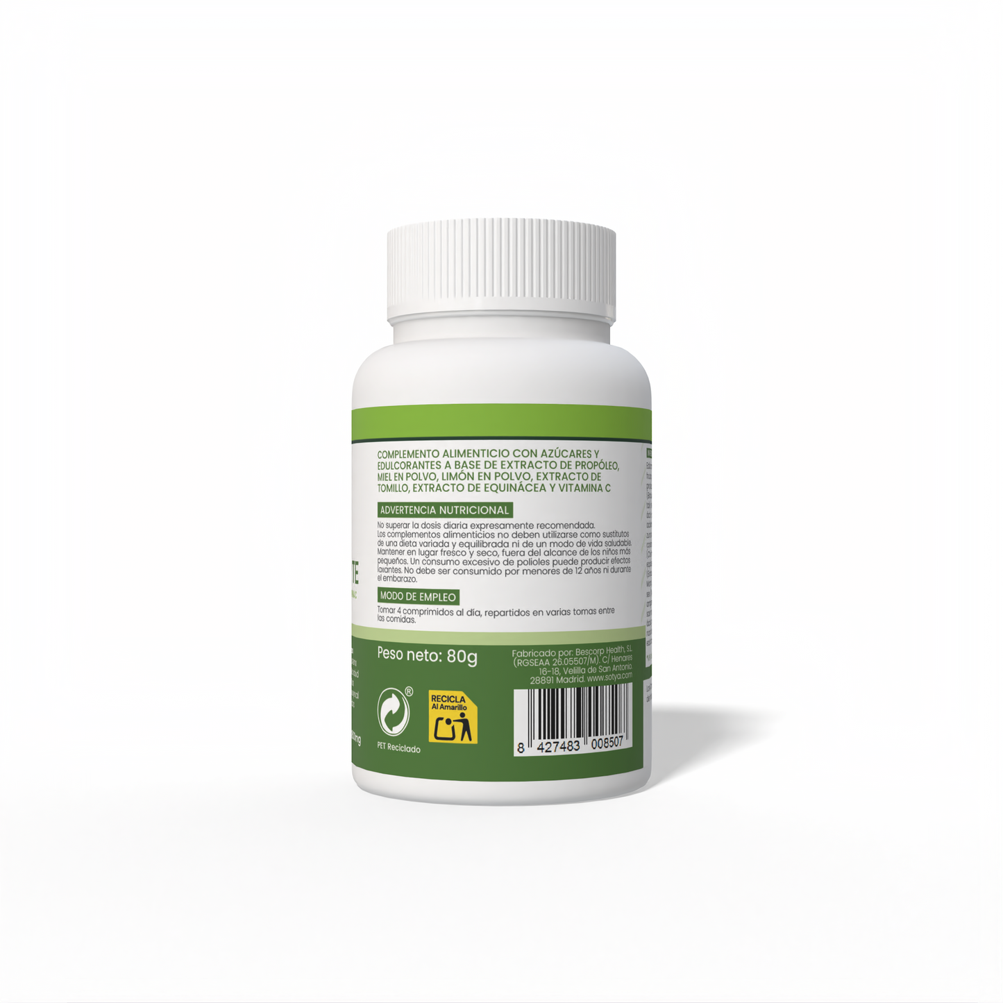 Propolis Complex Forte Propolis, Echinacea, Thyme and Vitamin C - chewable 100 Tablets of 800 mg