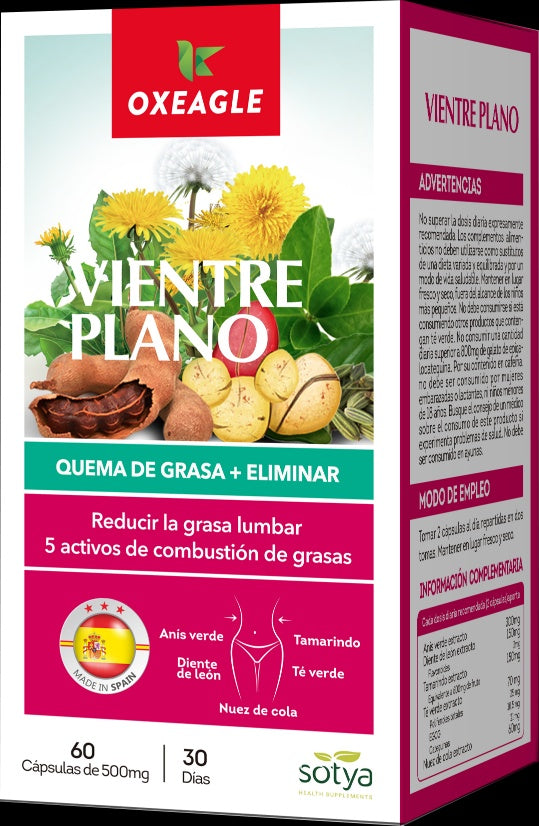 Vientre plano 60 cápsulas de 500mg