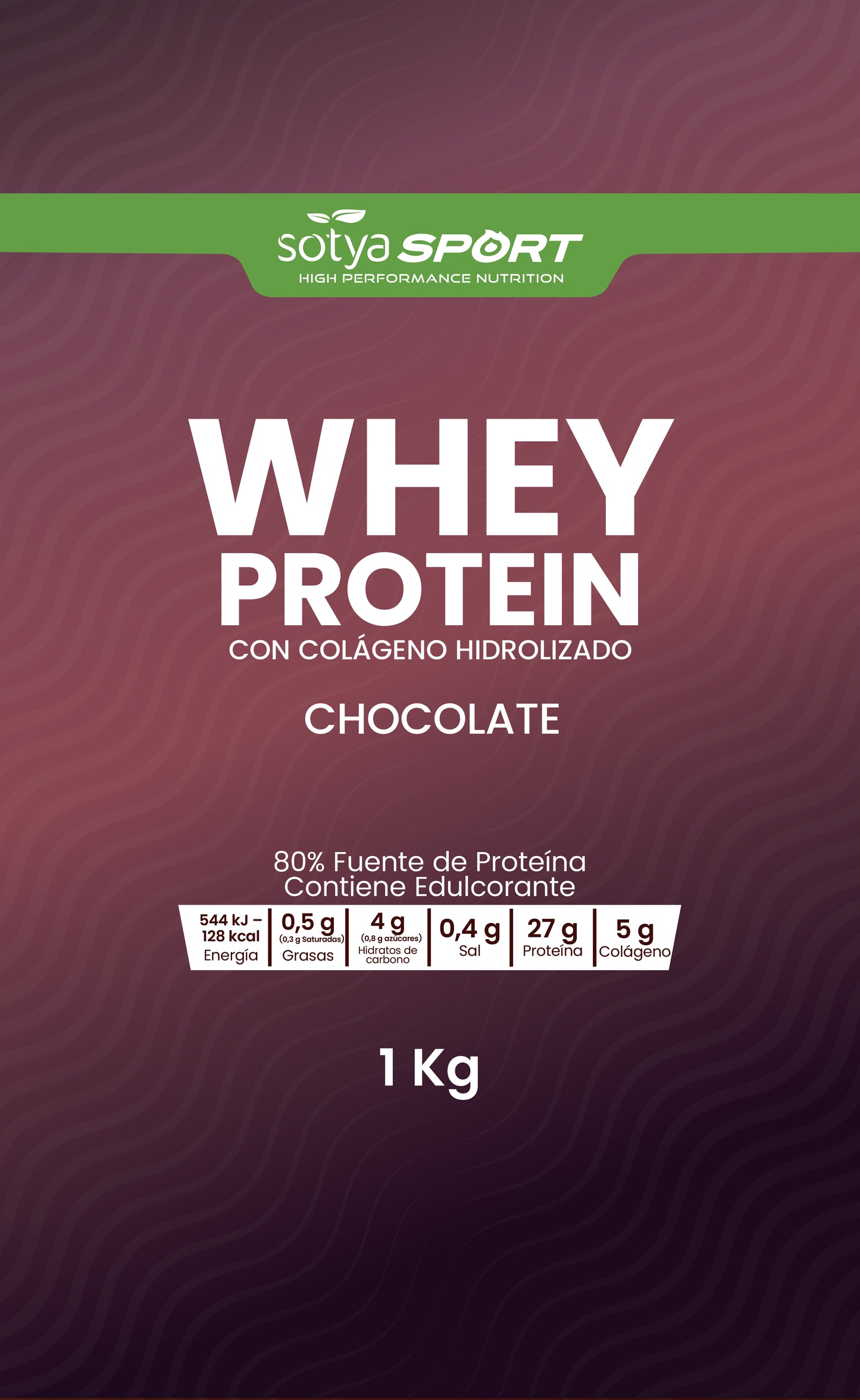 Whey Protein Chocolate, 1Kg
