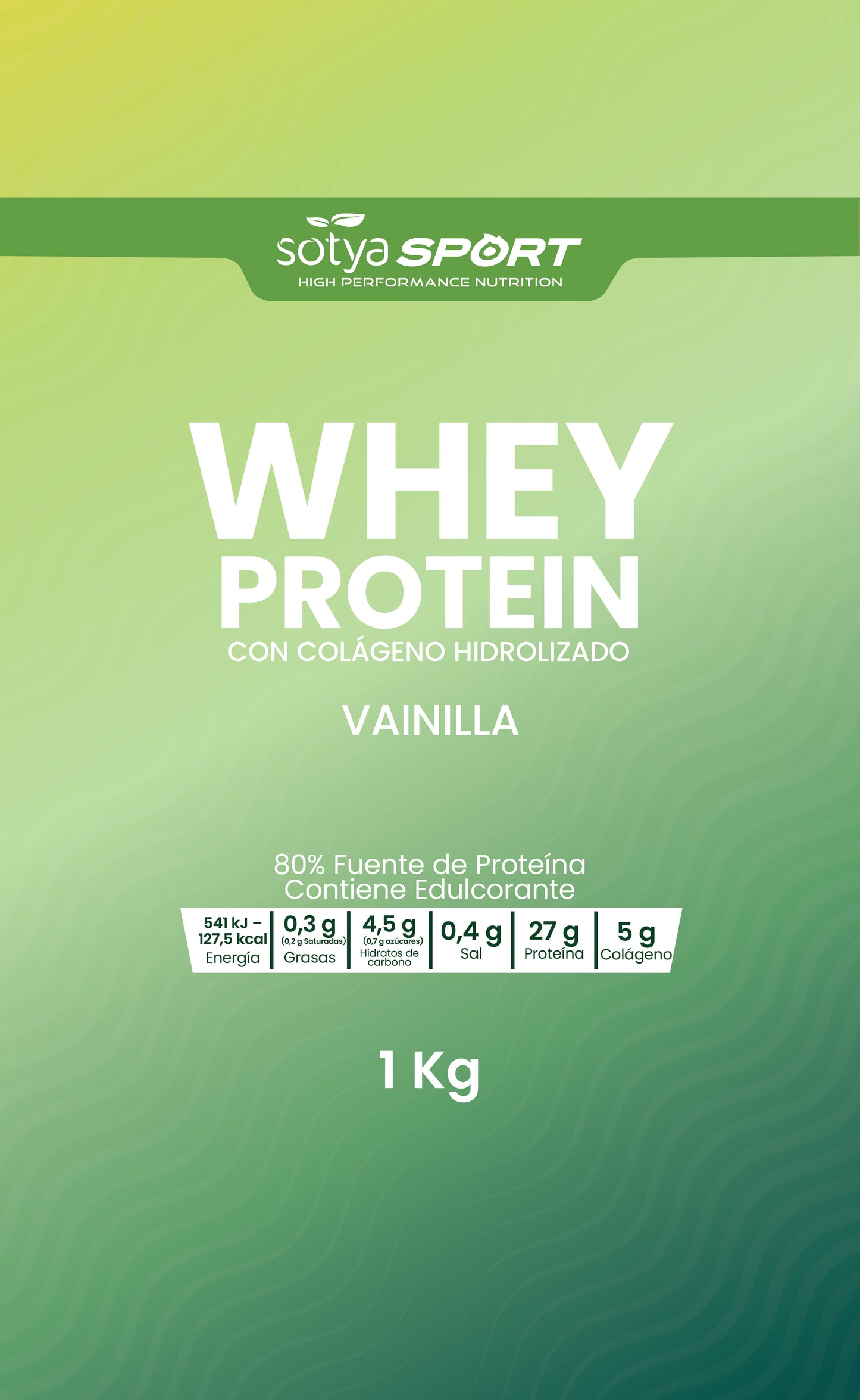 Whey Protein Vainilla, 1Kg