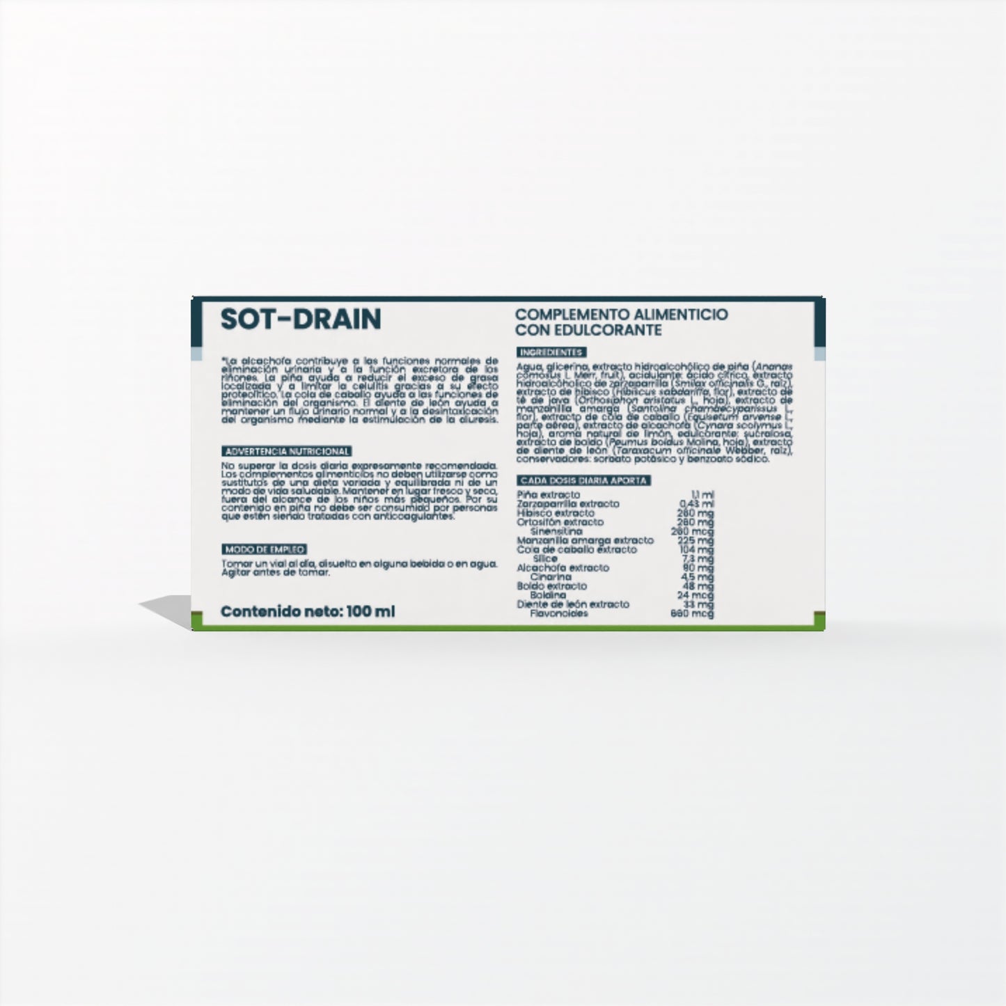 SOT DRAIN, 10 viales de 10 ml
