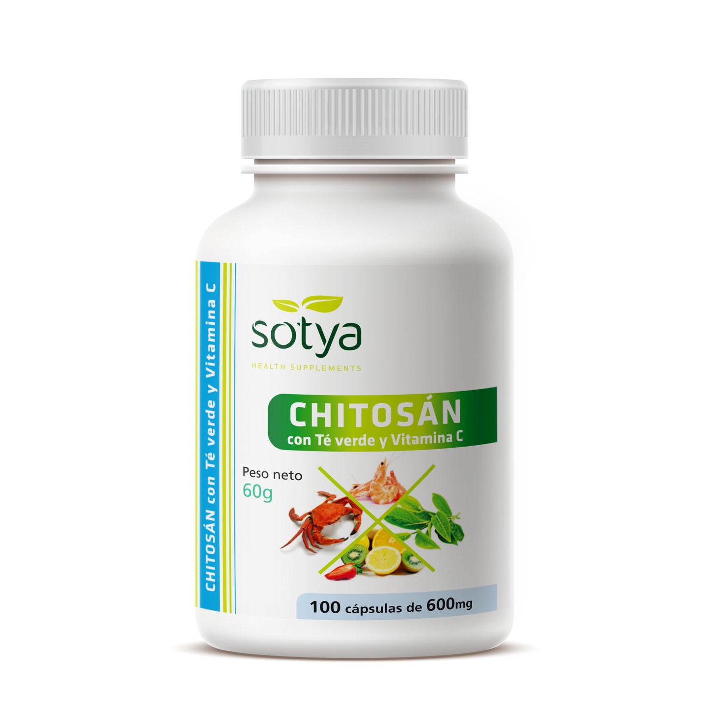 Chitosán con Té Verde y Vitamina C - Sotya 