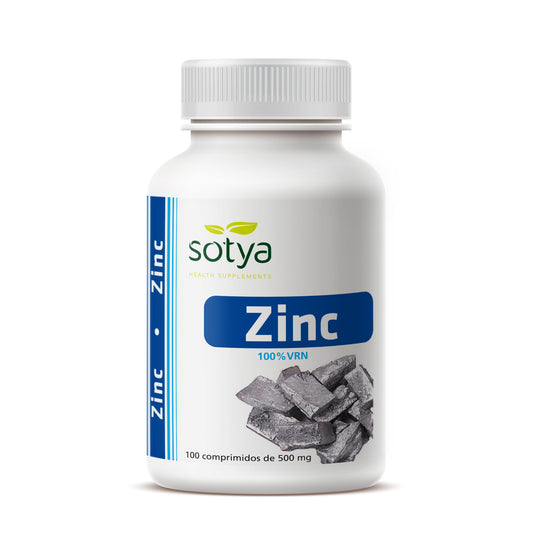 Zinc 100%VRN 100 Comprimidos de 500mg