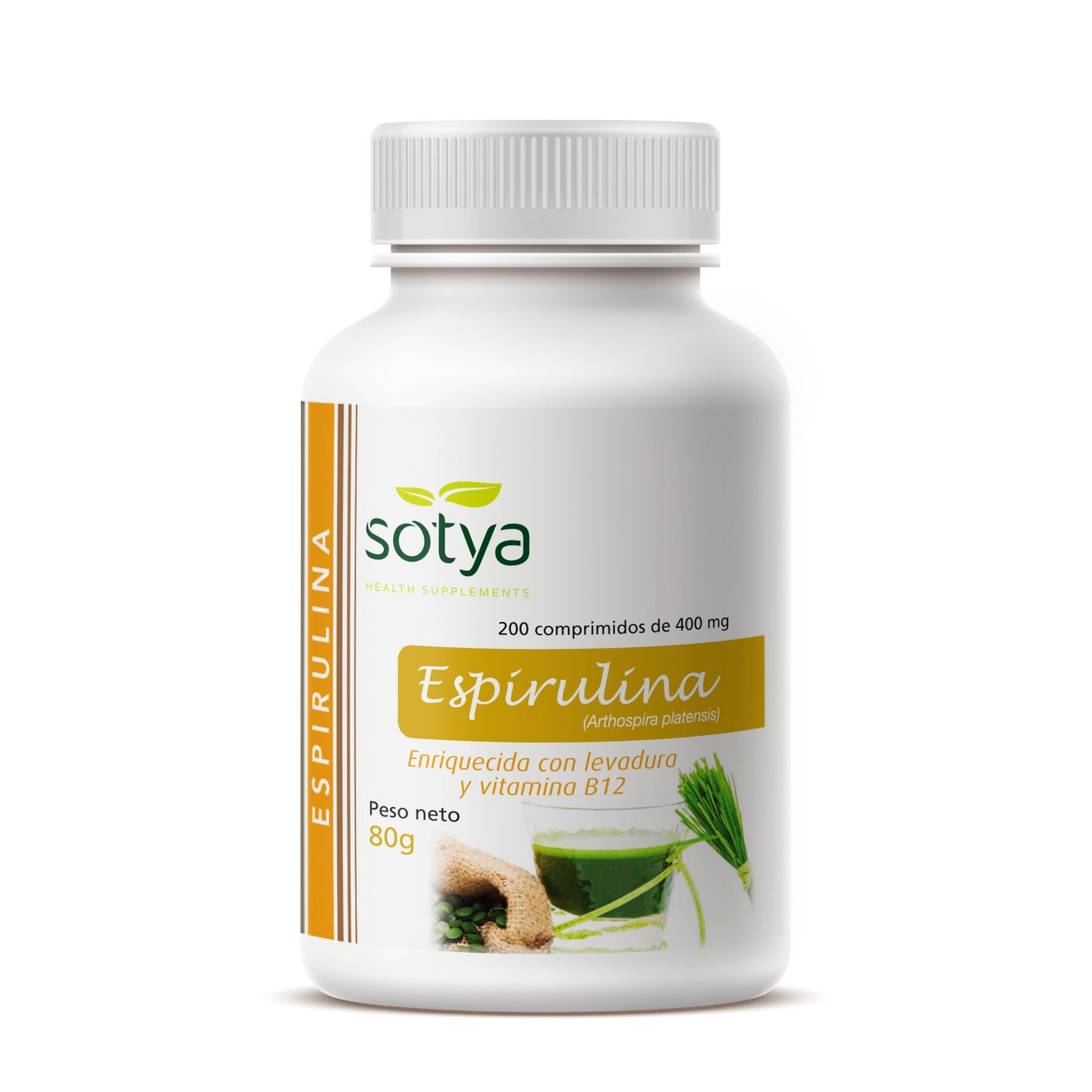 Espirulina 200 Comprimidos de 400mg - Sotya