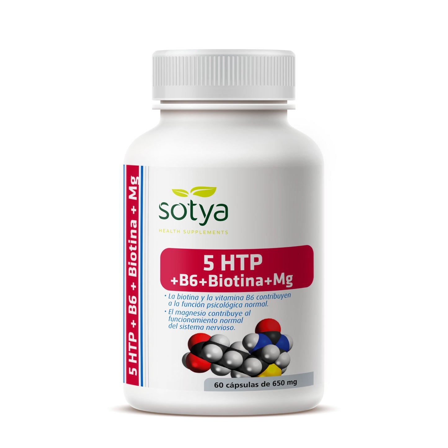 5HTP+B6+Biotina+Mg - Sotya