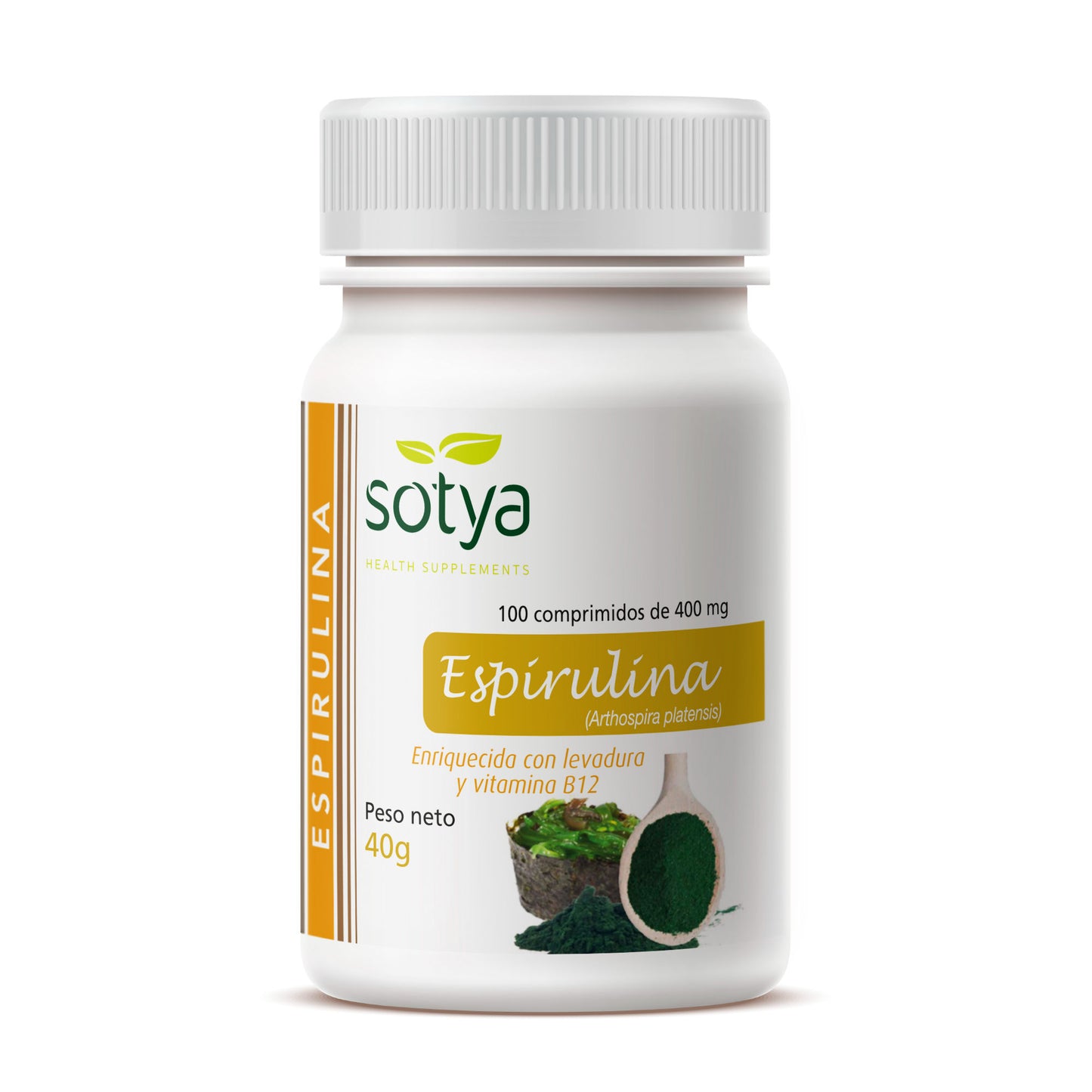 Espirulina 100 Comprimidos de 400mg - Sotya