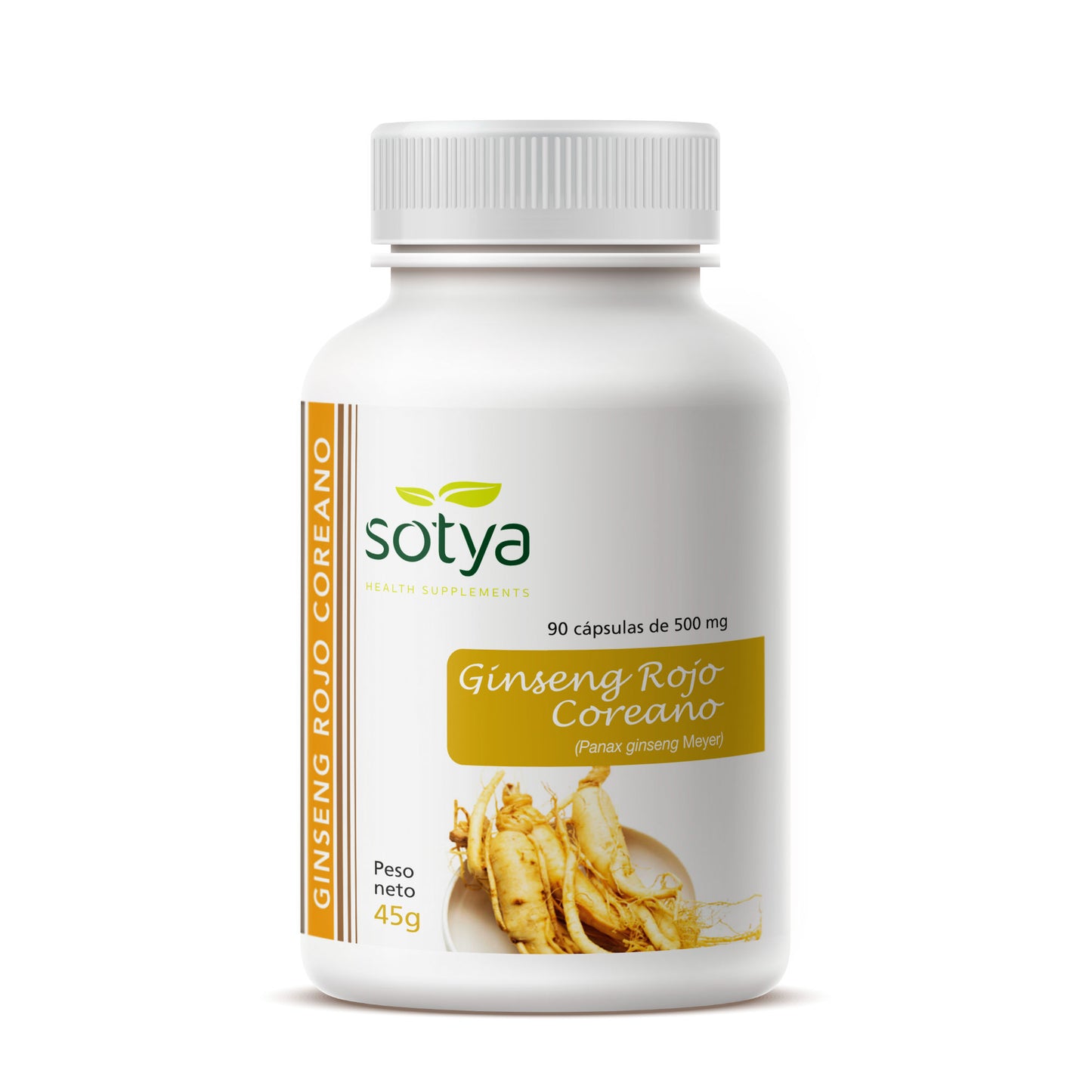 Ginseng Rojo Coreano 90 Cápsulas de 500mg - Sotya