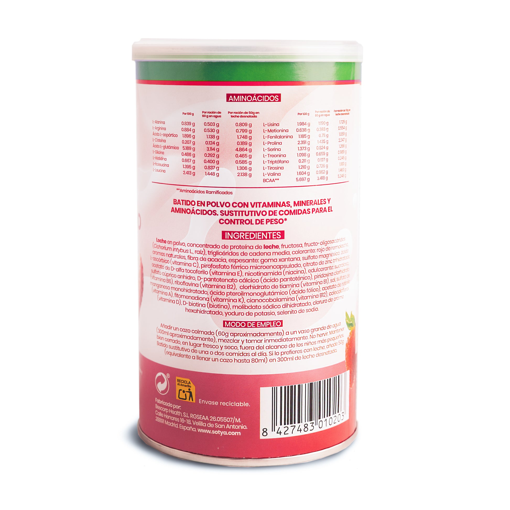 BATIDO SUSTITUTIVO FRESA