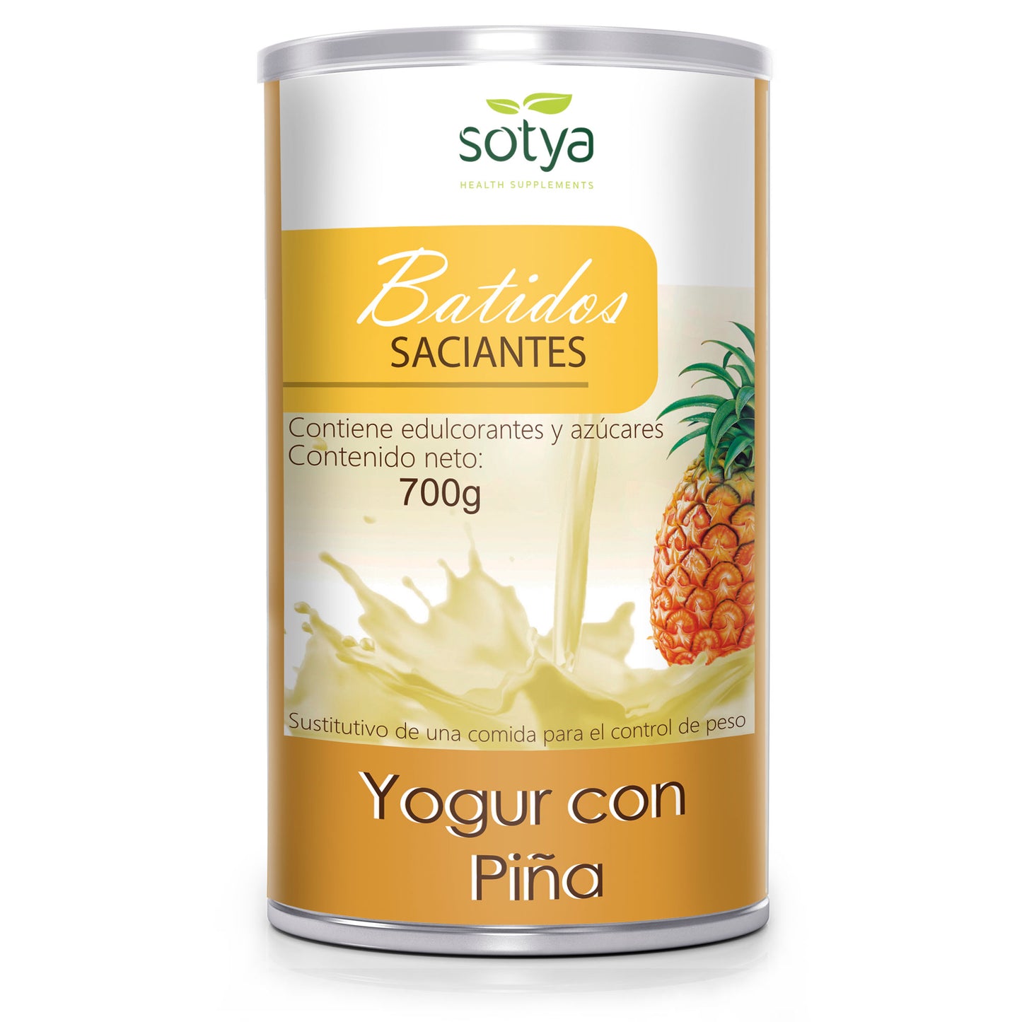 Batidos saciantes Yogur con Piña