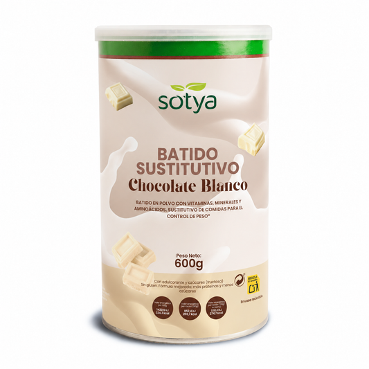 Batidos sustitutivo Chocolate Blanco, 600g