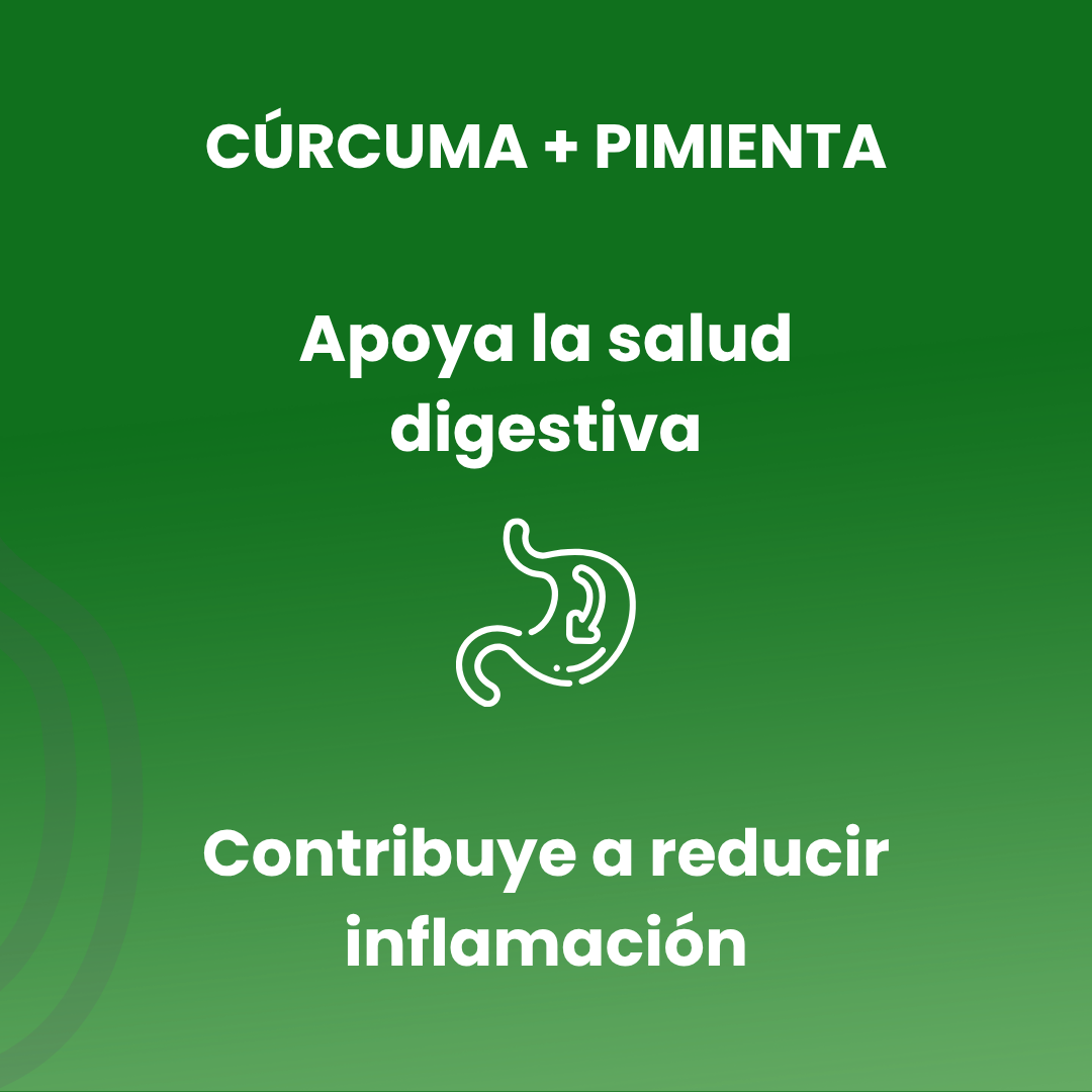 Curcuma + Pimienta 550mg 60 cápsulas vegetales