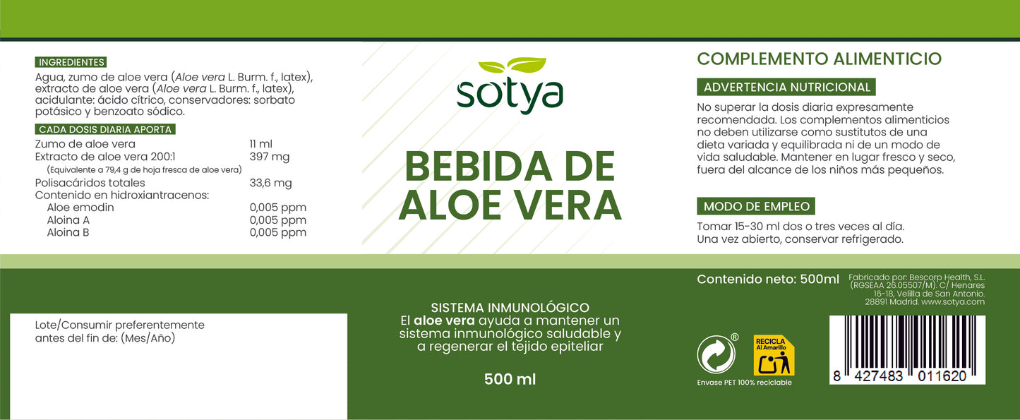 Bebida de Aloe Vera 500ml