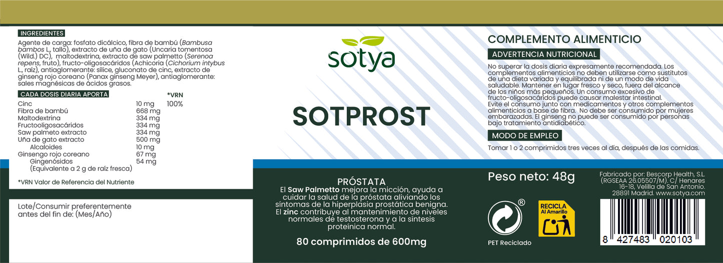 SotProst 80 comprimidos de 600mg